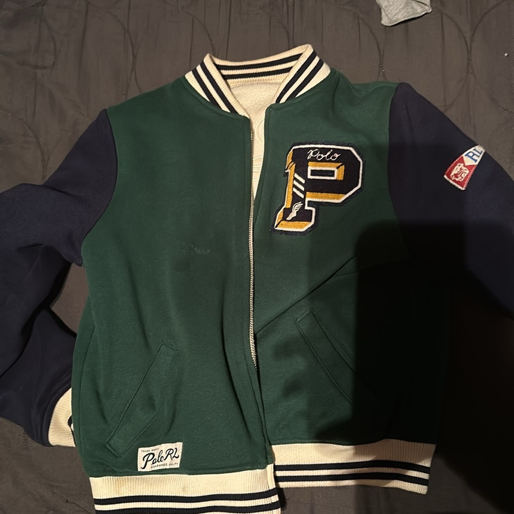 Kids Xl Polo Ralph Lauren Baseball Jacket Reservable